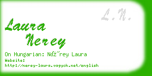 laura nerey business card